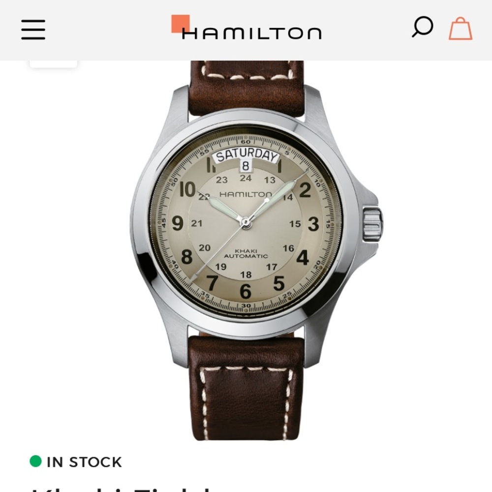 Hamilton Khaki Field King Automatic Silver Dial